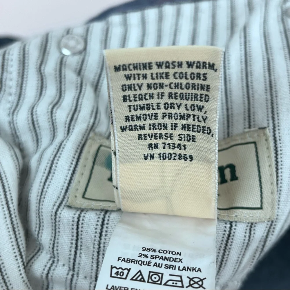 LL Bean Men's Stretch Country Green Corduroy Natural Fit 5-Pocket Pants Size 36